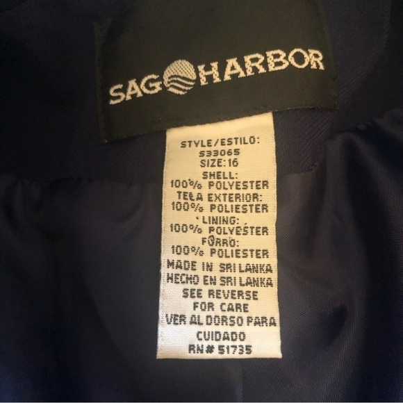 Sag Harbor suit jacket size 16 - Picture 6 of 6